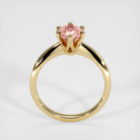 0.97 Ct. Padparadscha Sapphire Ring, 18K Yellow Gold 3