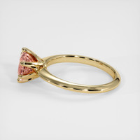 0.97 Ct. Padparadscha Sapphire Ring, 18K Yellow Gold 4