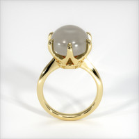 12.83 Ct. Grey Sapphire Ring, 18K Yellow Gold 3