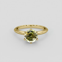 2.53 Ct. Bi Color Sapphire Ring, 18K Yellow Gold 1