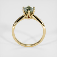 1.30 Ct. Green Sapphire Ring, 18K Yellow Gold 3