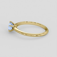 1.02 Ct. Blue Sapphire Ring, 18K Yellow Gold 4