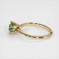 1.20 Ct. Green Sapphire Ring, 18K Yellow Gold 4