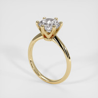 1.53 Ct. White Sapphire Ring, 18K Yellow Gold 2