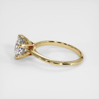 1.53 Ct. White Sapphire Ring, 18K Yellow Gold 4