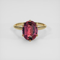 4.76 Ct. Bi Color Sapphire Ring, 18K Yellow Gold 1