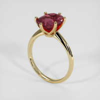 4.76 Ct. Bi Color Sapphire Ring, 18K Yellow Gold 2