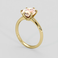 2.25 Ct. Padparadscha Sapphire Ring, 18K Yellow Gold 2