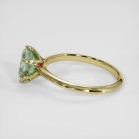 1.55 Ct. Green Sapphire Ring, 18K Yellow Gold 4