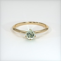 0.47 Ct. Sapphire Ring, 18K Yellow Gold 1