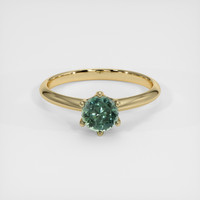 1.01 Ct. Sapphire Ring, 18K Yellow Gold 1