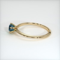0.55 Ct. Sapphire Ring, 18K Yellow Gold 4