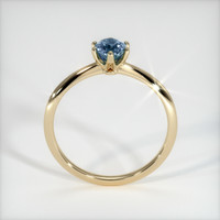 0.58 Ct. Greyish Blue Sapphire Ring, 18K Yellow Gold 3