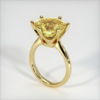 11.09 Ct. Yellow Sapphire Ring, 18K Yellow Gold 2