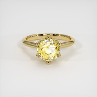3.14 Ct. Sapphire Ring, 18K Yellow Gold 1