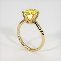 3.14 Ct. Sapphire Ring, 18K Yellow Gold 2