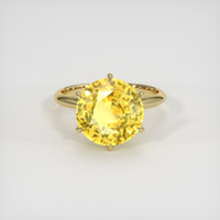 7.00 Ct. Yellow Sapphire Ring, 18K Yellow Gold 1