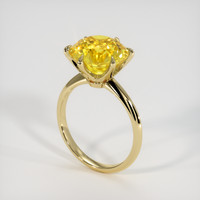 7.00 Ct. Yellow Sapphire Ring, 18K Yellow Gold 2