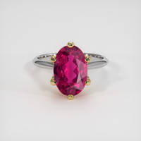 3.20 Ct. Gemstone Ring, 14K Yellow & White 1