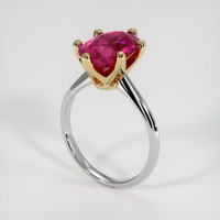 3.20 Ct. Gemstone Ring, 14K Yellow & White 2