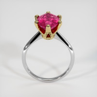 3.20 Ct. Gemstone Ring, 14K Yellow & White 3