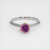 0.88 Ct. Gemstone Ring, 14K Yellow & White 1