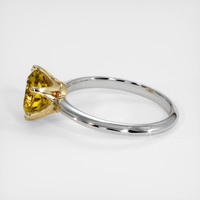 2.10 Ct. Gemstone Ring, 18K Yellow & White 4