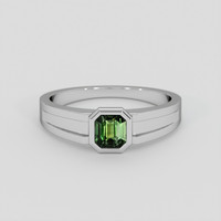 1.12 Ct. Green Sapphire Ring, Silver 1