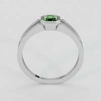 1.12 Ct. Green Sapphire Ring, Silver 3