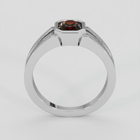 1.09 Ct. Pinkish Brown Sapphire Ring, 14K White Gold 3
