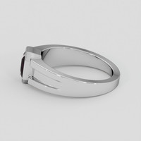 1.09 Ct. Pinkish Brown Sapphire Ring, 14K White Gold 4
