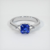 1.07 Ct. Blue Sapphire Ring, Platinum 950 1