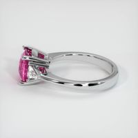 3.13 Ct. Pink Sapphire Ring, Platinum 950 4