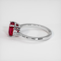 2.16 Ct. Ruby Ring, Platinum 950 4