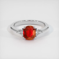 1.64 Ct. Ruby Ring, Platinum 950 1