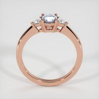 0.60 Ct. Greyish Blue Sapphire Ring, 18K Rose Gold 3