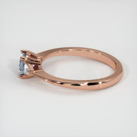0.60 Ct. Greyish Blue Sapphire Ring, 18K Rose Gold 4
