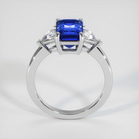 2.57 Ct. Blue Sapphire Ring, 10K White Gold 3
