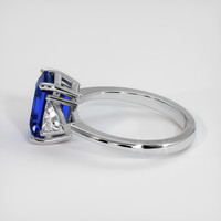 2.57 Ct. Blue Sapphire Ring, 10K White Gold 4