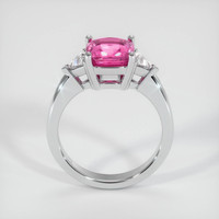 3.13 Ct. Pink Sapphire Ring, 14K White Gold 3