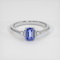1.00 Ct. Sapphire Ring, 14K White Gold 1