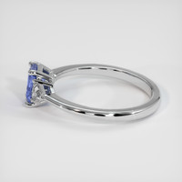 1.00 Ct. Sapphire Ring, 14K White Gold 4