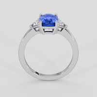 2.12 Ct. Blue Sapphire Ring, 14K White Gold 3