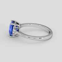 2.12 Ct. Blue Sapphire Ring, 14K White Gold 4