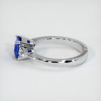 1.07 Ct. Blue Sapphire Ring, 18K White Gold 4