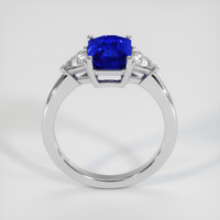 3.03 Ct. Blue Sapphire Ring, 18K White Gold 3