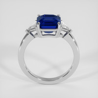 4.23 Ct. Blue Sapphire Ring, 18K White Gold 3