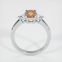1.71 Ct. Orangish Brown Sapphire Ring, 18K White Gold 3