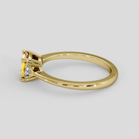 1.47 Ct. Orangish Yellow Sapphire Ring, 14K Yellow Gold 4