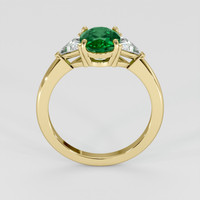 1.64 Ct. Emerald Ring, 18K Yellow Gold 3